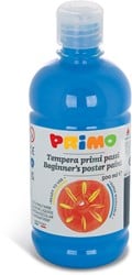 Primo Beginner's kant-en-klare plakkaatverf, 500 ml fles met doseerdop cyaan