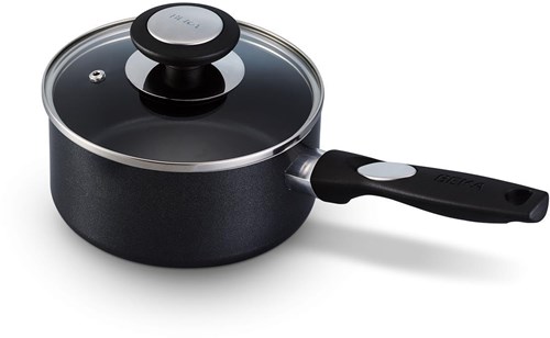 Beka steelpan inductie met glazen deksel 16 cm keramisch PFAS-vrij