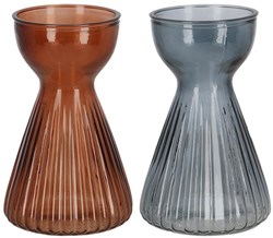 Esschert Design bollenvaas glas geribbeld amaryllis decoratievaas