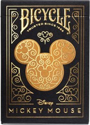 Bicycle cartes à jouer Disney Mickey Mouse Black Gold - Poker Premium