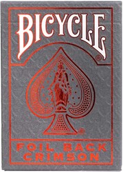 Cartamundi Bicycle fiets folie Metalluxe rood