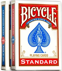 Bicycle cartes à jouer standard 2-pack rouge et bleu - Cartes Poker