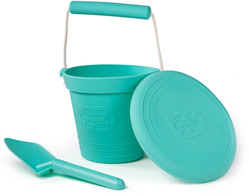 Bigjigs eco schep - eggshell green