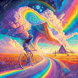 Yazz puzzle Bikable - puzzle vélo 1023 pièces multicolore
