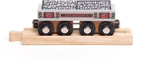 BigJigs kolenwagon speelgoed trein - multicolor - houten wagon