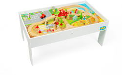 BigJigs houten treinset - speel- en activiteitentafel voor kinderen