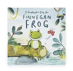 Jellycat kinderboek Finnegan Frog - vrolijk prentenboek avontuur