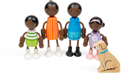 Tidlo Black Family Dolls