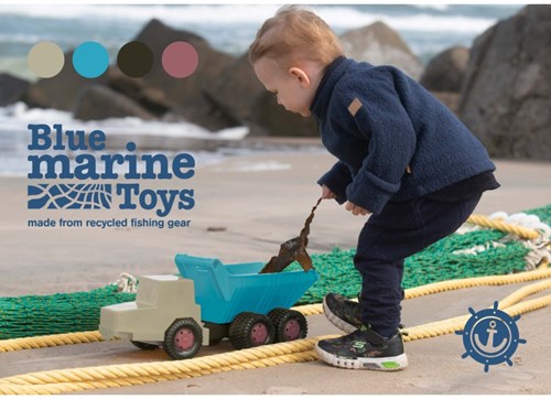 Dantoy Blue Marine camion-benne - jouet durable camion 46 cm-3