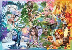 Bluebird Puzzle legpuzzel A Season of Fairies - 1000 stukjes puzzel