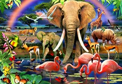 Bluebird Puzzle dieren puzzel African Savannah - 1000 stukjes