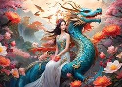 Bluebird Puzzle legpuzzel Blue Dragon - 500 stukjes puzzelplezier