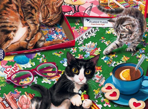 Bluebird Puzzle legpuzzel katten - 3000 stukjes dierenpuzzel