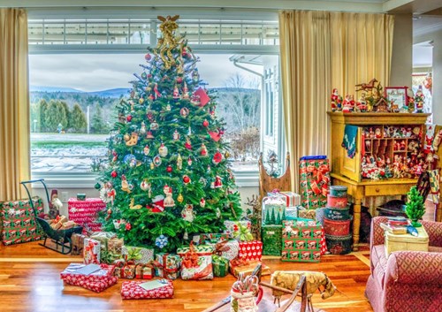 Bluebird Puzzle kerstpuzzel Christmas at Home - 500 stukjes