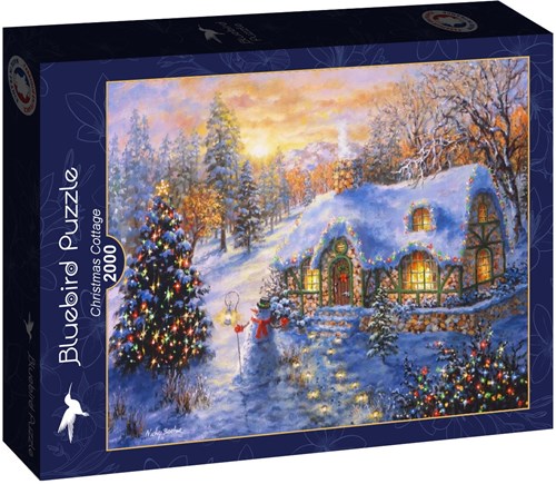 Bluebird Puzzle puzzle de Noël Christmas Cottage - 2000 pièces-2