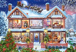 Bluebird Puzzle kerst puzzel Christmas House - 1000 stukjes puzzel