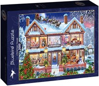 Bluebird Puzzle kerst puzzel Christmas House - 2000 stukjes karton-2