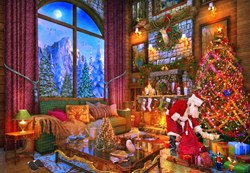 Bluebird Puzzle kerst legpuzzel Christmas Lodge - 1000 stukjes