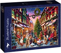 Bluebird Puzzle kerstpuzzel Christmas Street - 2000 stukjes karton-2