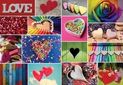Bluebird puzzel Collage - Love in Color - 1000 stukjes