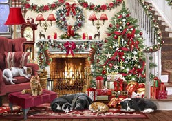 Bluebird Puzzle legpuzzel Cosy Fireplace - 2000 stukjes kerst