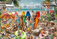 Bluebird Puzzle chiens et chats puzzle plage - 2000 pièces