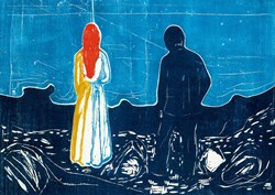 Bluebird Puzzle Edvard Munch legpuzzel Two People: The Lonely Ones 1000 stukjes
