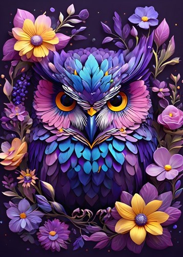 Bluebird Puzzle puzzle Flowers & Owl - 300 pièces jouet coloré