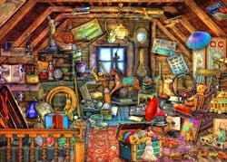 Bluebird Puzzle legpuzzel Hidden Object Attic - 1500 stukjes puzzel
