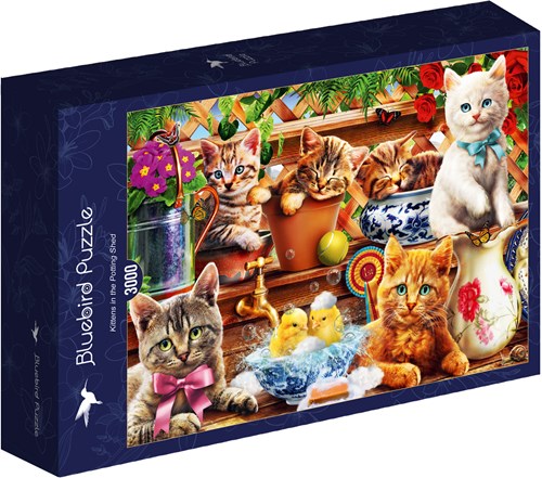 Bluebird Puzzle puzzle Kittens in the Potting Shed - 3000 pièces-2