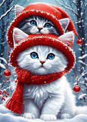 Bluebird Puzzle puzzle Kitties in the Winter - 300 pièces chats hiver