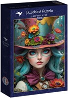 Bluebird Puzzle puzzle Lady with a Hat - 1000 pièces coloré-2