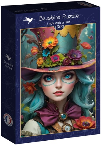 Bluebird Puzzle puzzle Lady with a Hat - 1000 pièces coloré-2