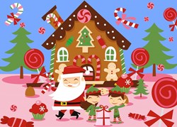 Bluebird Puzzle puzzle de Noël Le Père Noël et ses Lutins - 48 pièces
