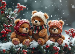 Bluebird Puzzle puzzle Little Bears in the Snow 300 pièces carton