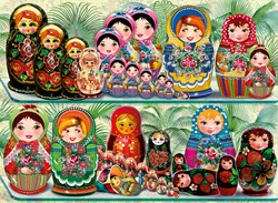 Bluebird Puzzle Matryoshka Dolls - legpuzzel 6000 stukjes karton