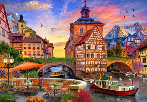 Bluebird Puzzle legpuzzel Old City Hall Bamberg Duitsland - 1000 stukjes