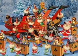 Bluebird Puzzle kerst legpuzzel Ready for Christmas Delivery Season 12 stukjes