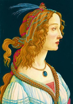 Bluebird Puzzle kunst Botticelli Idealized Portrait of a Lady 1000 stukjes