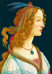 Bluebird Puzzle kunst Botticelli Idealized Portrait of a Lady 1000 stukjes