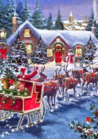 Bluebird Puzzle kerst puzzel Santa and Sleigh - 1000 stukjes
