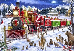 Bluebird Puzzle kerstpuzzel Santa Express Usa - 1000 stukjes