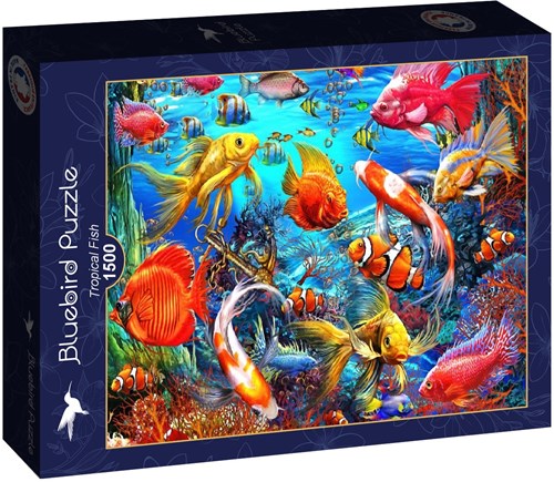 Bluebird Puzzle legpuzzel Tropical Fish - 1500 stukjes dieren-2