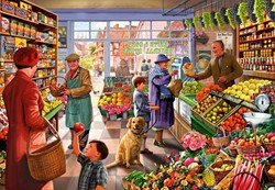 Bluebird puzzel Village Greengrocer - 1000 stukjes