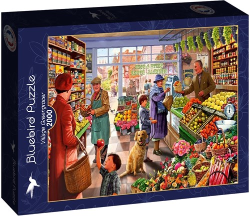 Bluebird Puzzle puzzle Village Greengrocer - 2000 pièces coloré-2