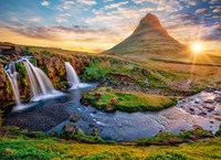 Bluebird Puzzle legpuzzel IJslandse waterval Kirkjufellsfoss 2000 stukjes