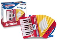 Bontempi accordeon speelgoed muziekinstrument voor kinderen multi kleur