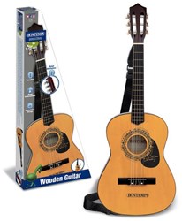 Bontempi guitare en bois - guitare jouet avec sangle 92 cm