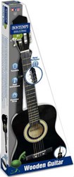Bontempi guitare en bois noire - guitare jouet pour enfants - musique