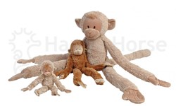 Happy Horse peluche singe suspendu 85cm - doudou beige